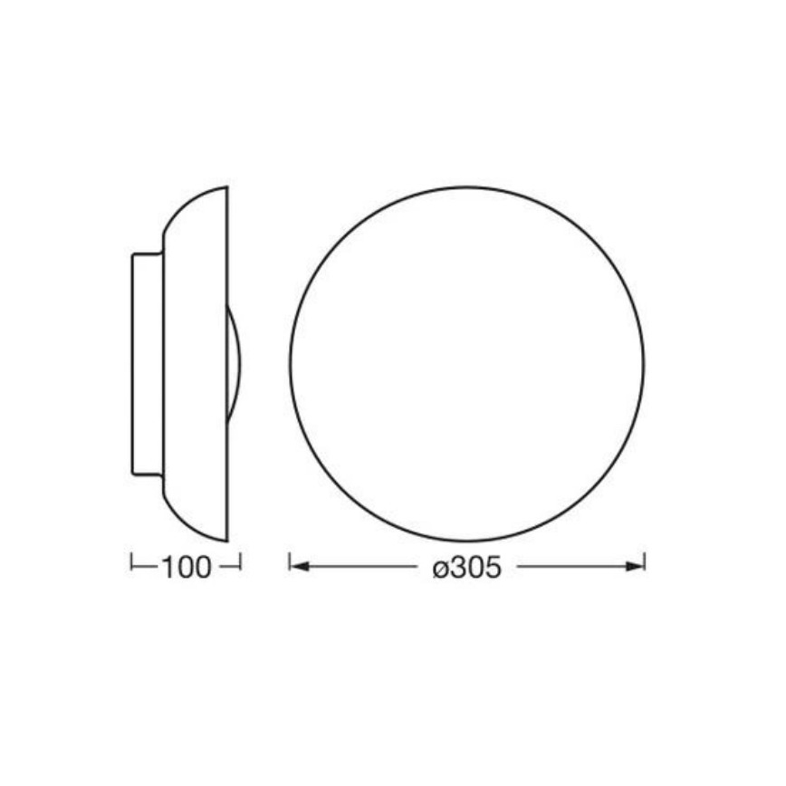 Osram - Stropné svietidlo ORBIS MILAN 2xE27/10W/230V, priemer 30,5 cm, hnedé