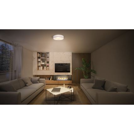 Osram - Stropné svietidlo ORBIS PARIS 1xE27/25W/230V pr. 30 cm biele