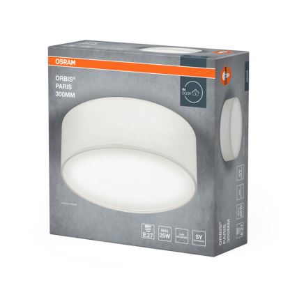 Osram - Stropné svietidlo ORBIS PARIS 1xE27/25W/230V pr. 30 cm biele
