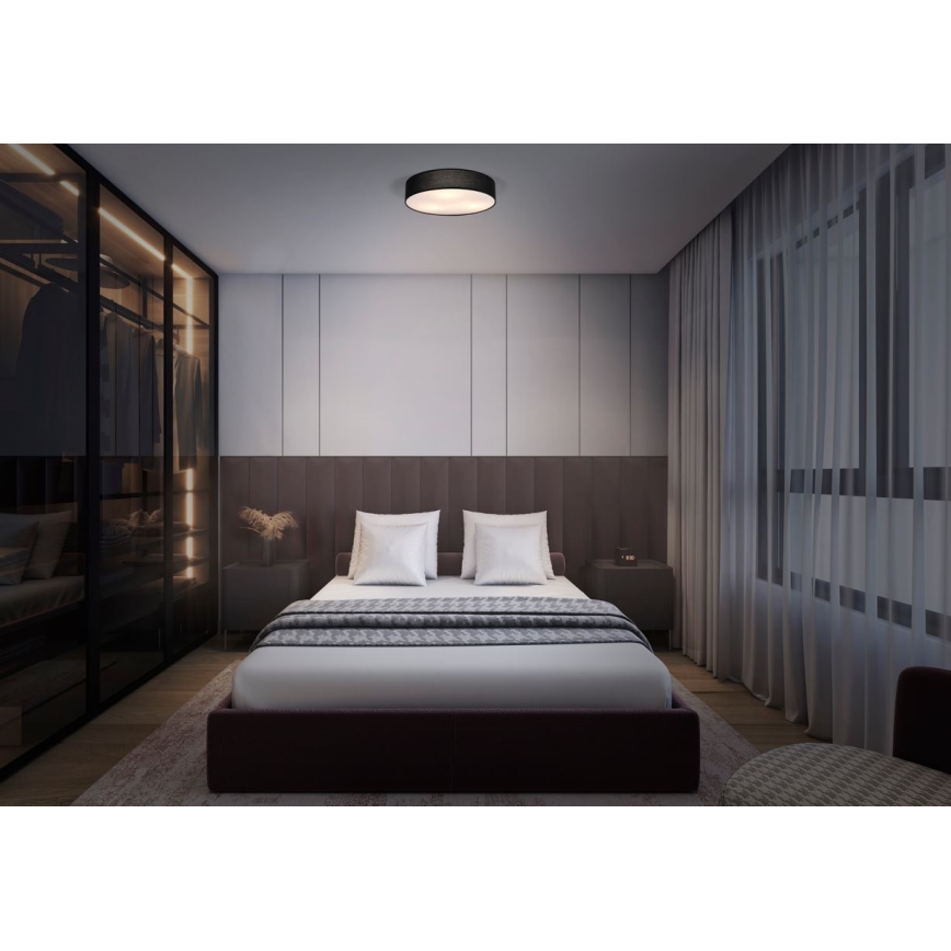 Osram - Stropné svietidlo ORBIS PARIS 1xE27/25W/230V priemer 30 cm čierne