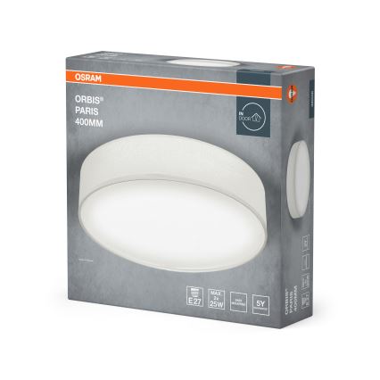 Osram - Stropné svietidlo ORBIS PARIS 2xE27/25W/230V, priemer 40 cm, biela