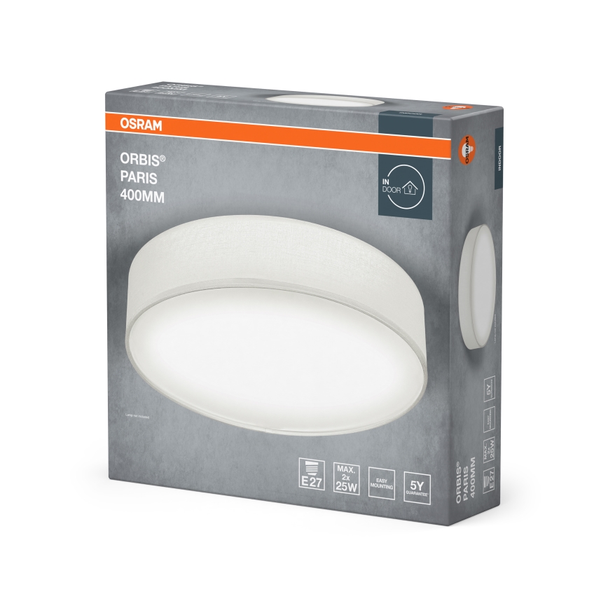 Osram - Stropné svietidlo ORBIS PARIS 2xE27/25W/230V, priemer 40 cm, biela