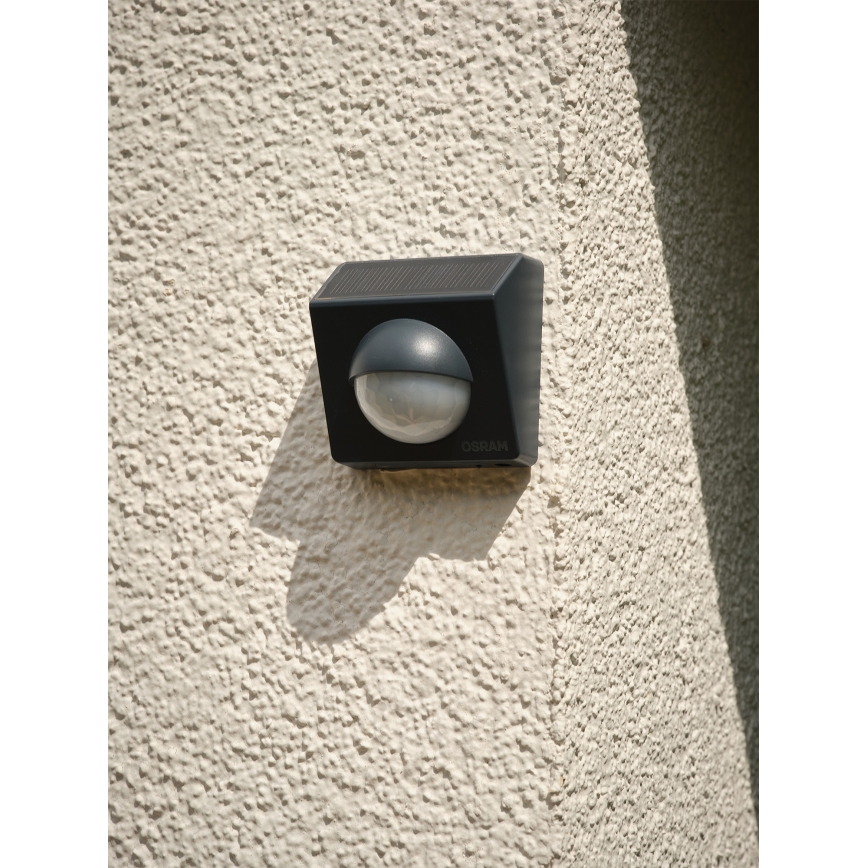 Osram - Vonkajší solárny pohybový senzor SMART+ 3,7 V antracit IP65 Wi-Fi 800 mAh
