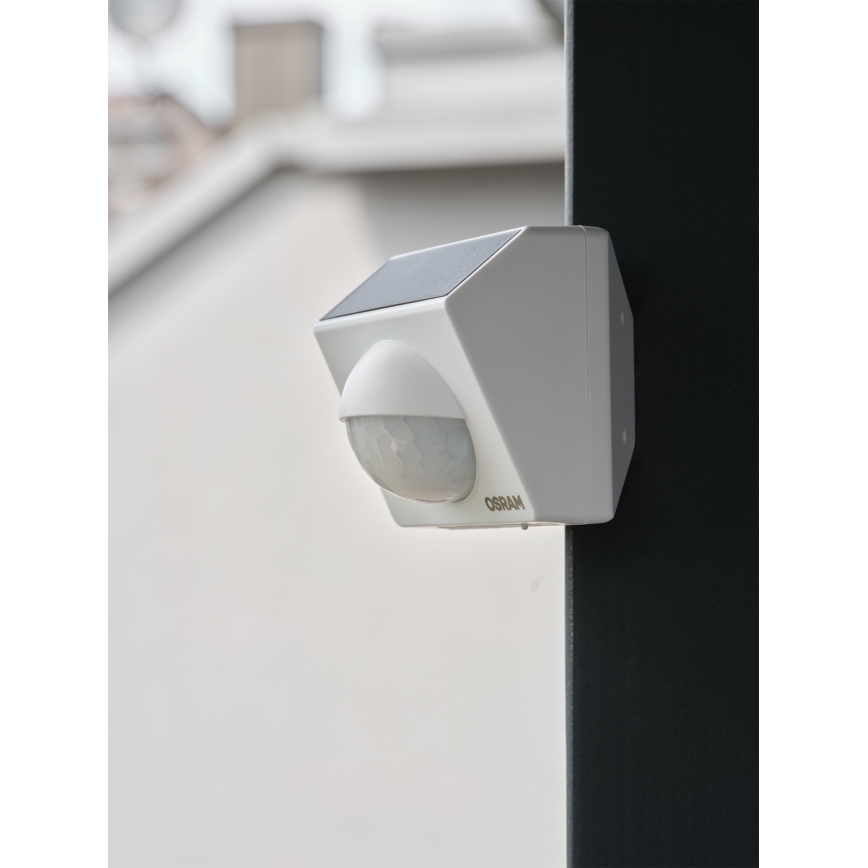 Osram - Vonkajší solárny senzor pohybu SMART+ 3,7V biely IP65 Wi-Fi 800 mAh