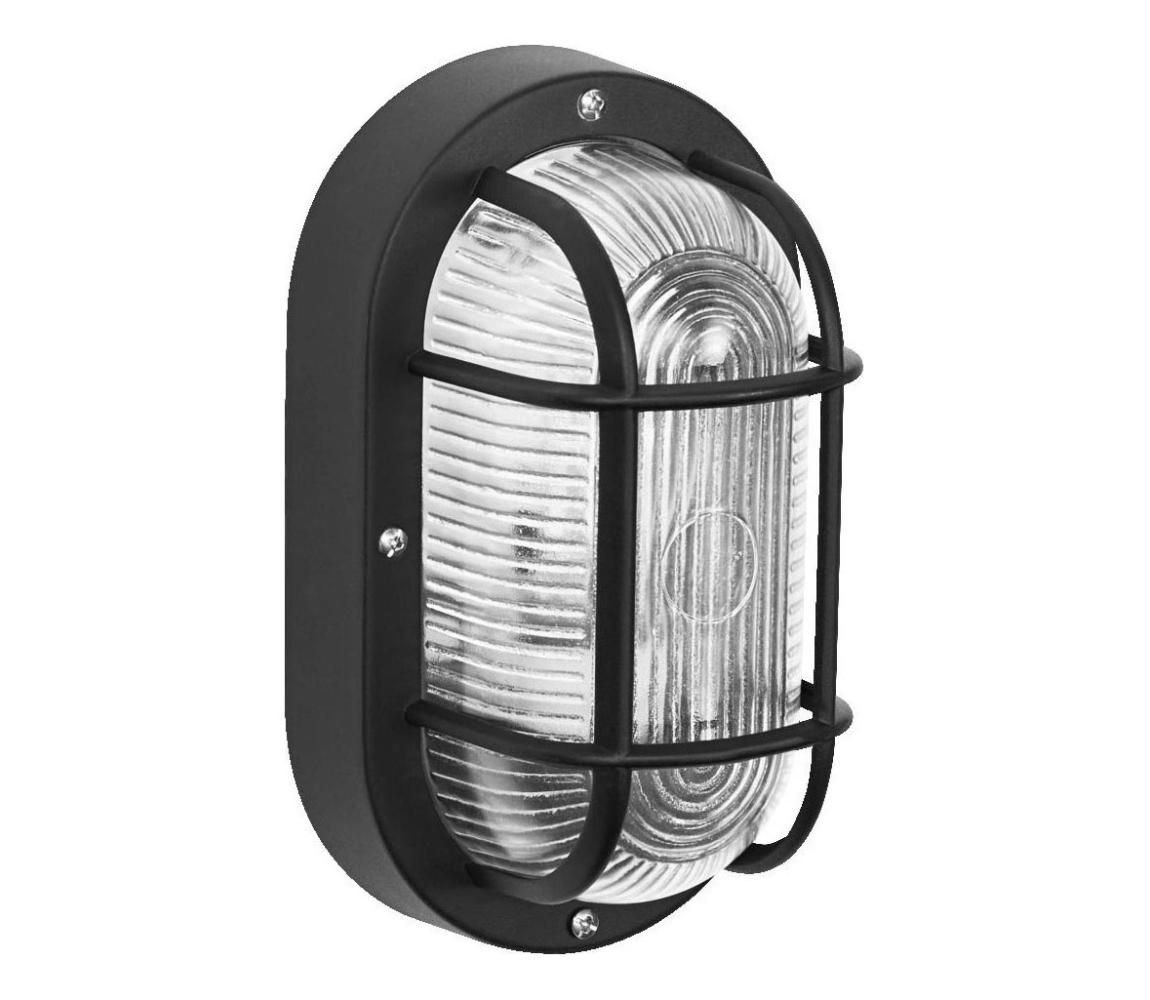 Osram - Vonkajšie nástenné svietidlo BULKHEAD 1xE27/10W/230V IP54 čierna 4058075845589