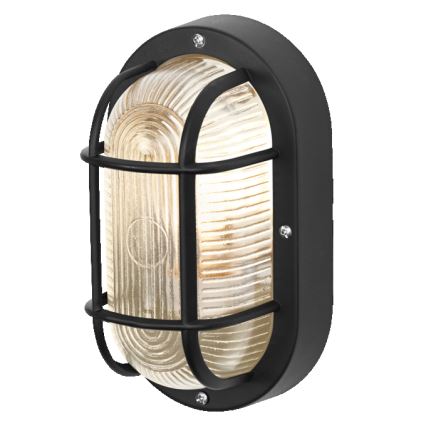 Osram - Vonkajšie nástenné svietidlo BULKHEAD 1xE27/10W/230V IP54 čierna