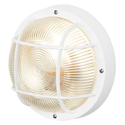 Osram - Vonkajšie nástenné svietidlo BULKHEAD 1xE27/10W/230V priemer 19 cm IP54 biela