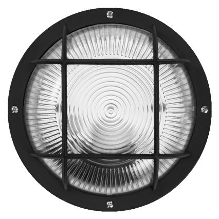 Osram - Vonkajšie nástenné svietidlo BULKHEAD 1xE27/10W/230V, priemer 19 cm, IP54, čierne