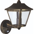 Osram - Vonkajšie nástenné svietidlo so senzorom TRADITION UP 1xE27/60W/230V IP44 patina/zlatá