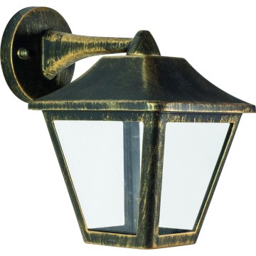 Osram - Vonkajšie nástenné svietidlo TRADITION DOWN 1xE27/60W/230V IP44 patina/zlatá