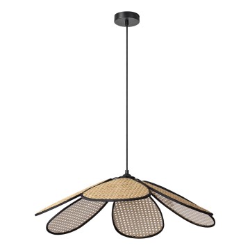 Osram - závesné svietidlo na lanku DECOR RATTAN 1xE27/15W/230V pr. 69 cm béžová/čierna