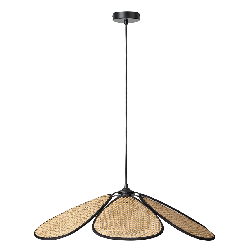 Osram - závesné svietidlo na lanku DECOR RATTAN 1xE27/15W/230V pr. 69 cm béžová/čierna