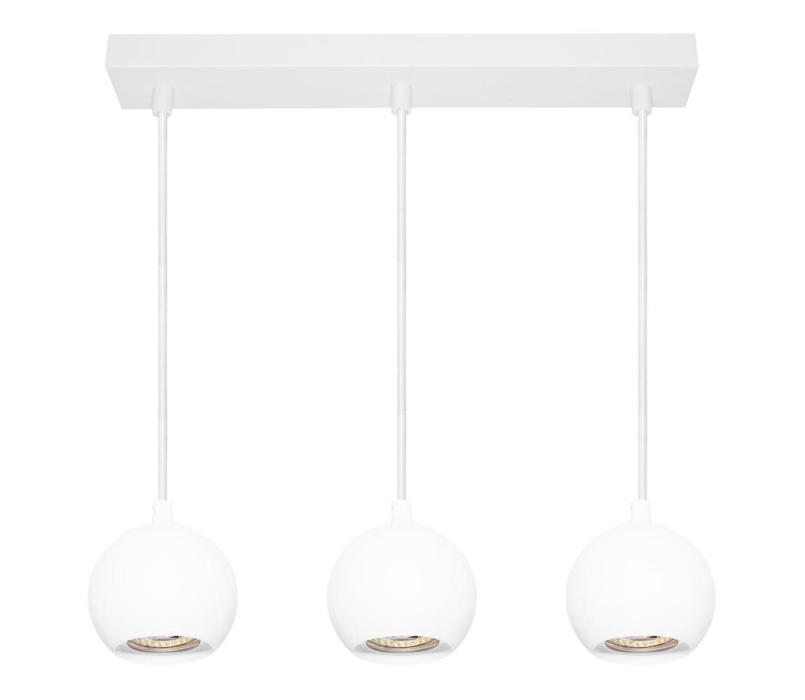 Osram - Závesné svietidlo na lanku SPOT SPHERAL 3xGU10/6W/230V biele 4099854588723