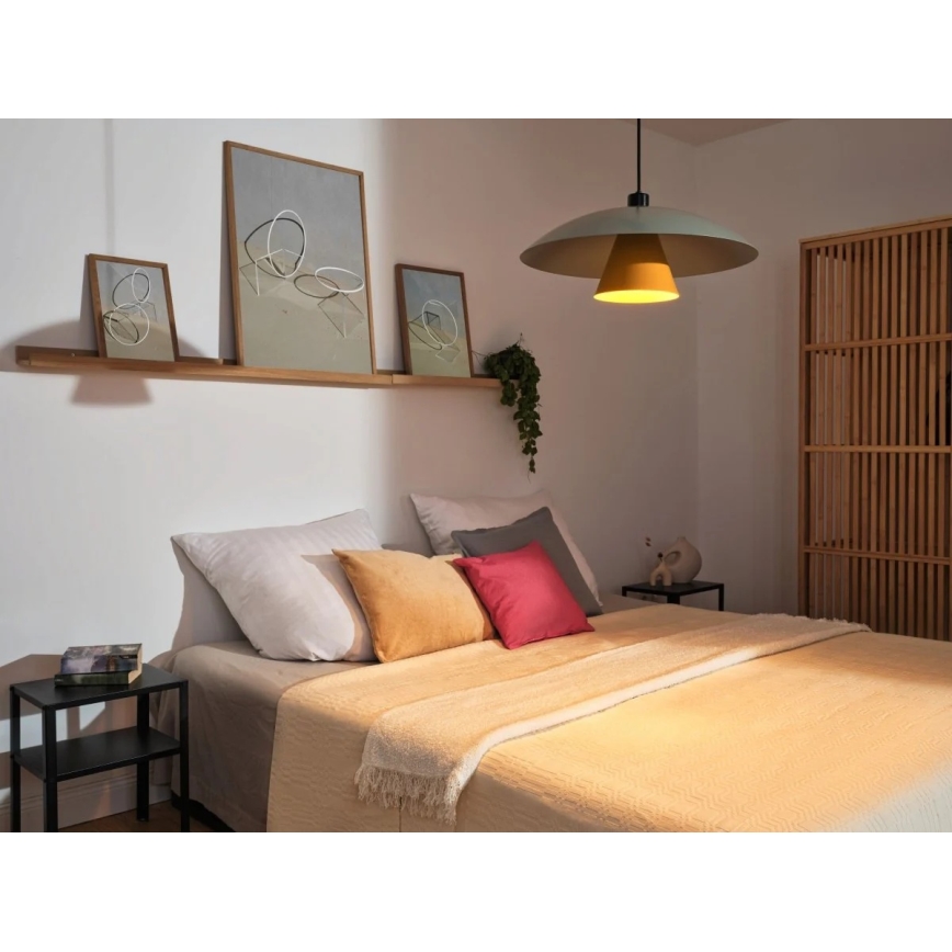 Osram - Závesný luster na kábli DECOR FLYING MUSHROOM 1xE27/25W/230V, priemer 50 cm, zelený