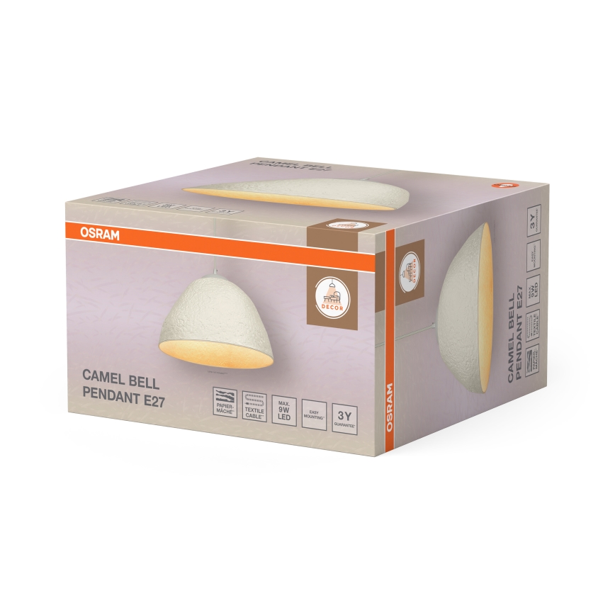 Osram - Závesný luster na lanku CAMEL BELL 1xE27/9W/230V pr. 37,5 cm
