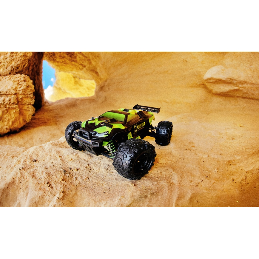 Overmax - diaľkovo ovládané RC auto X-MONSTER 3.5 1700 mAh čierna/červená/zelená
