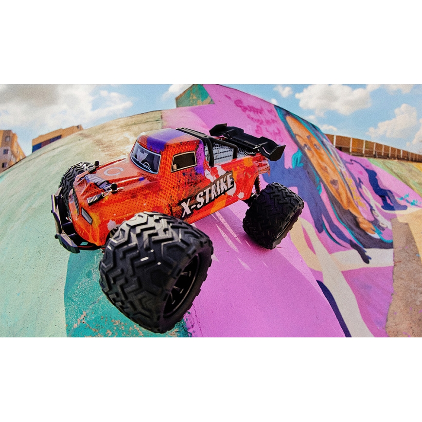 Overmax - RC auto na diaľkové ovládanie X-STRIKE 3000 mAh čierna/oranžová