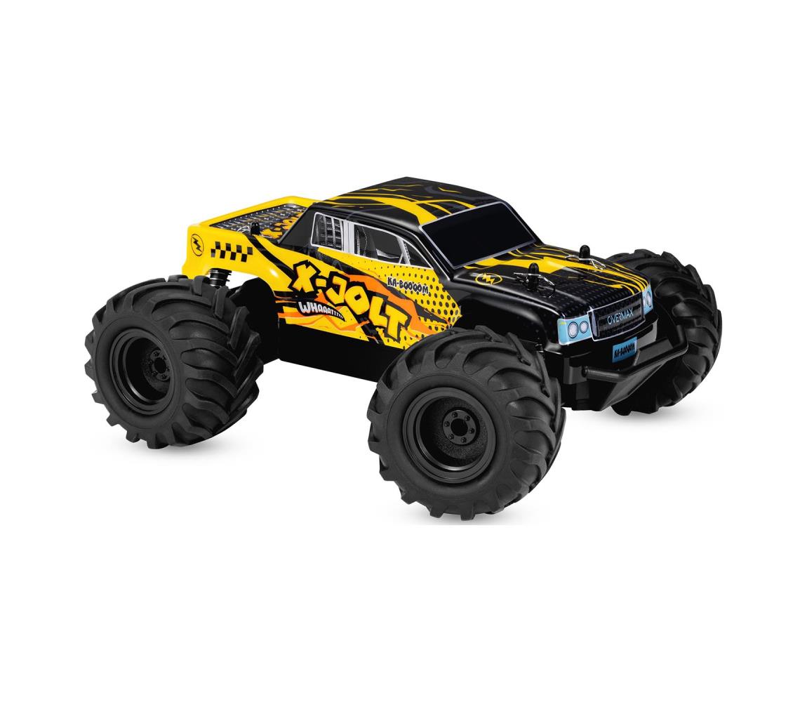 Overmax - RC auto s diaľkovým ovládaním X-JOLT 1000 mAh čierna/žltá 5903771725170