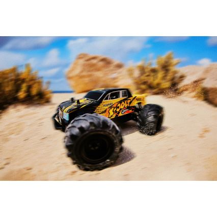 Overmax - RC auto s diaľkovým ovládaním X-JOLT 1000 mAh čierna/žltá