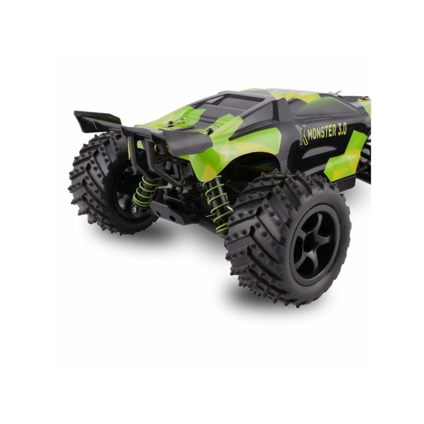 Overmax - RC auto X-MONSTER 3.0 na diaľkové ovládanie 1700 mAh Čierna/Zelená