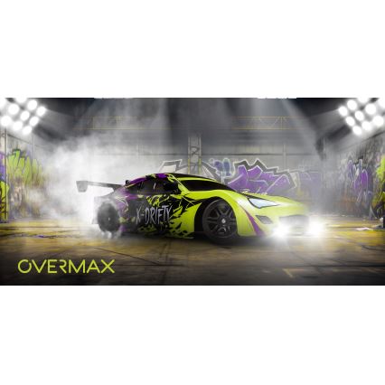 Overmax - RC drift auto na diaľkové ovládanie X-DRIFT 1000 mAh žltá/fialová