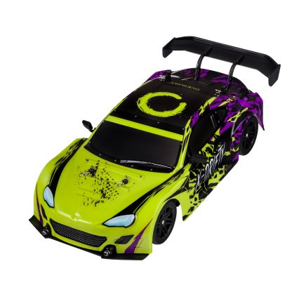 Overmax - RC drift auto na diaľkové ovládanie X-DRIFT 1000 mAh žltá/fialová