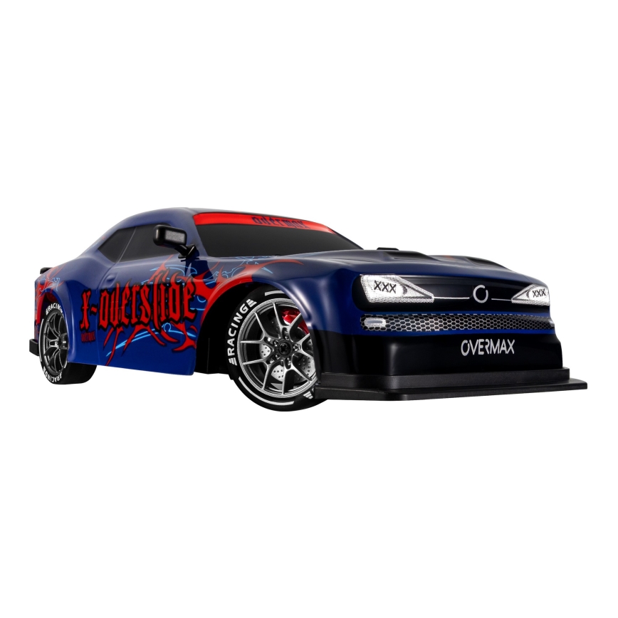 Overmax - RC driftové auto na diaľkové ovládanie X-OVERSLIDE 1000 mAh čierna/zelená/modrá/červená
