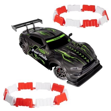 Overmax - RC driftové auto na diaľkové ovládanie X-OVERSLIDE 1000 mAh čierna/zelená/modrá/červená