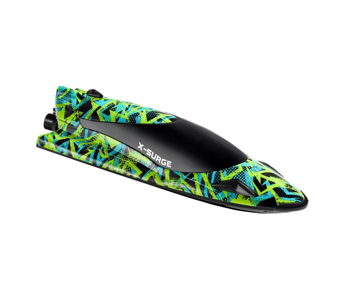 Overmax - RC loď na diaľkové ovládanie X-SURGE 4000 mAh čierna/zelená 5903771721622