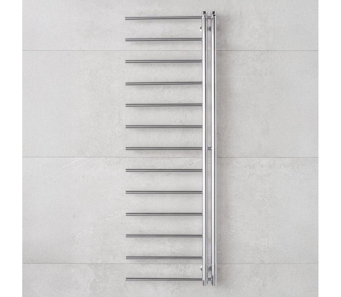 P.M.H. AP2C-L – kúpeľňový rebríkový radiátor APOLLO 219 W, 150 cm, ľavé prevedenie, lesklý chróm AP2C-L
