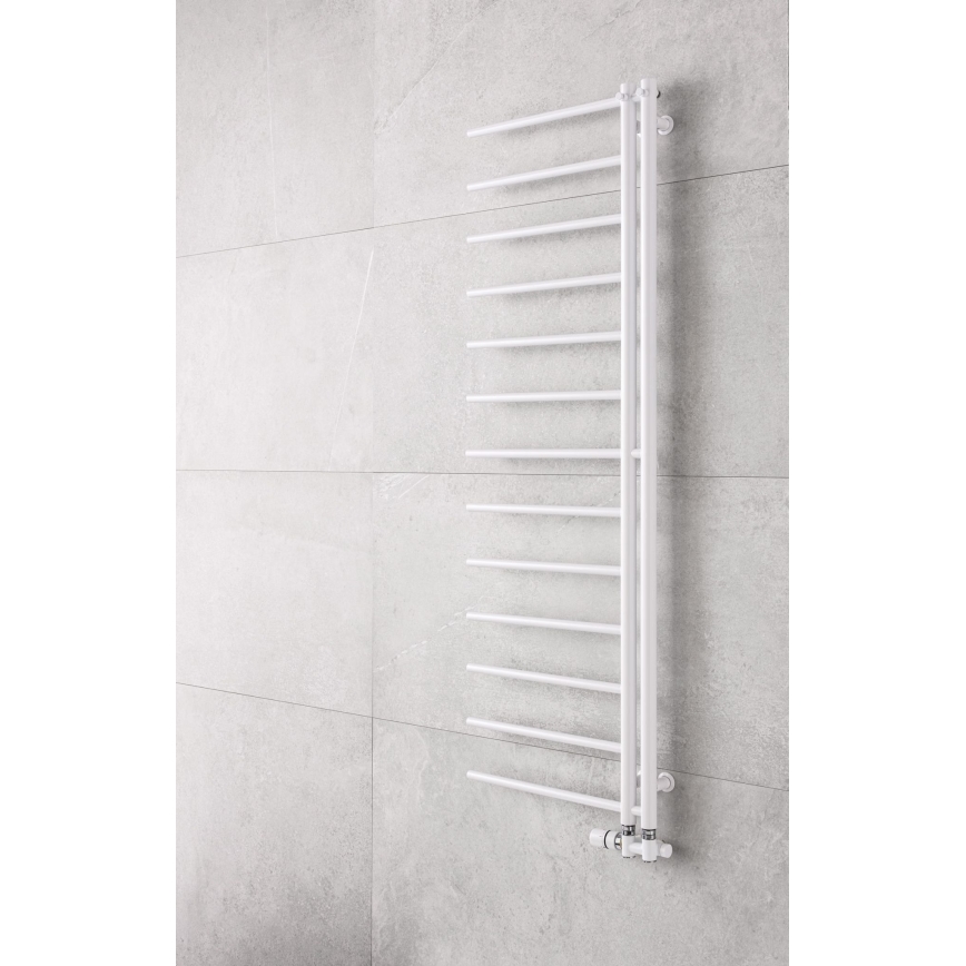 P.M.H. AP2W-L - Kúpeľňový rebríkový radiátor APOLLO 346 W 150 cm pravé prevedenie / biela