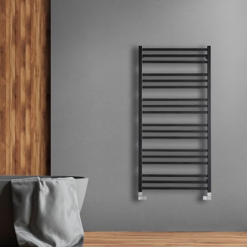 P.M.H. AV4B - Kúpeľňový rebríkový radiátor AVENTO 567W 121 cm čierna