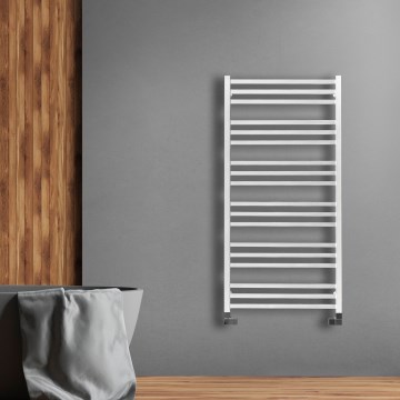 P.M.H. AV4W - Kúpeľňový rebríkový radiátor AVENTO 567 W 121 cm biely