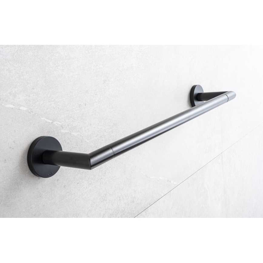 P.M.H. IN1B-L - Elektrický sušiak na uteráky INGA 17W/230V 85,9 cm IP44 ľavý/čierny