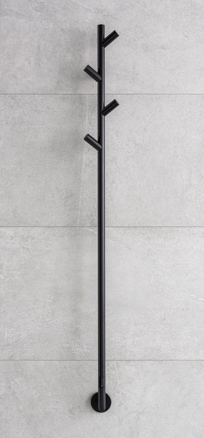 P.M.H. LS1B - Elektrický sušiak na uteráky LISA, 24 W/230 V, 170 cm, IP44, čierny