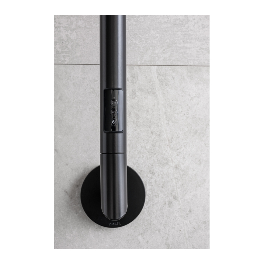 P.M.H. OL1B - Elektrický sušiak na uteráky OLE 24W/230V 170 cm IP44 čierny
