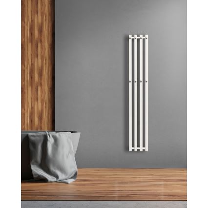 P.M.H. P2W/4 - Kúpeľňový rebríkový radiátor PLUTO 406W 150 cm biela