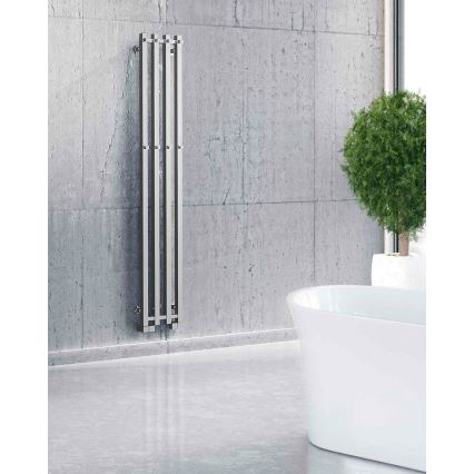 P.M.H. PX2C/4 - Kúpeľňový rebríkový radiátor PLUTO X 350W 150 cm lesklý chróm