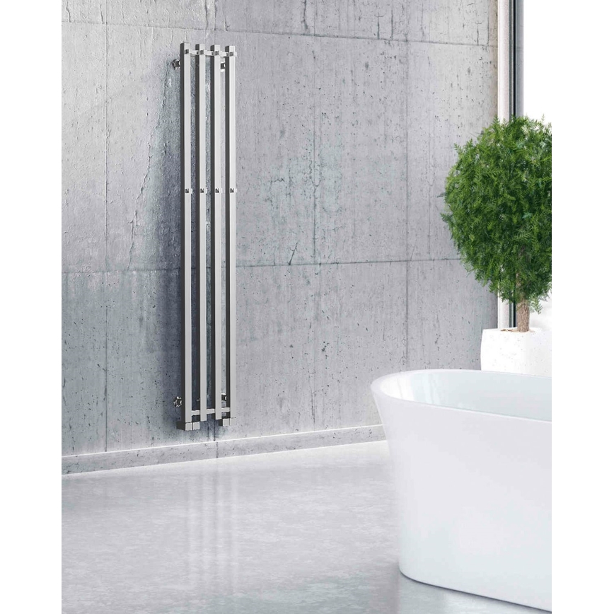 P.M.H. PX2C/4 - Kúpeľňový rebríkový radiátor PLUTO X 350W 150 cm lesklý chróm
