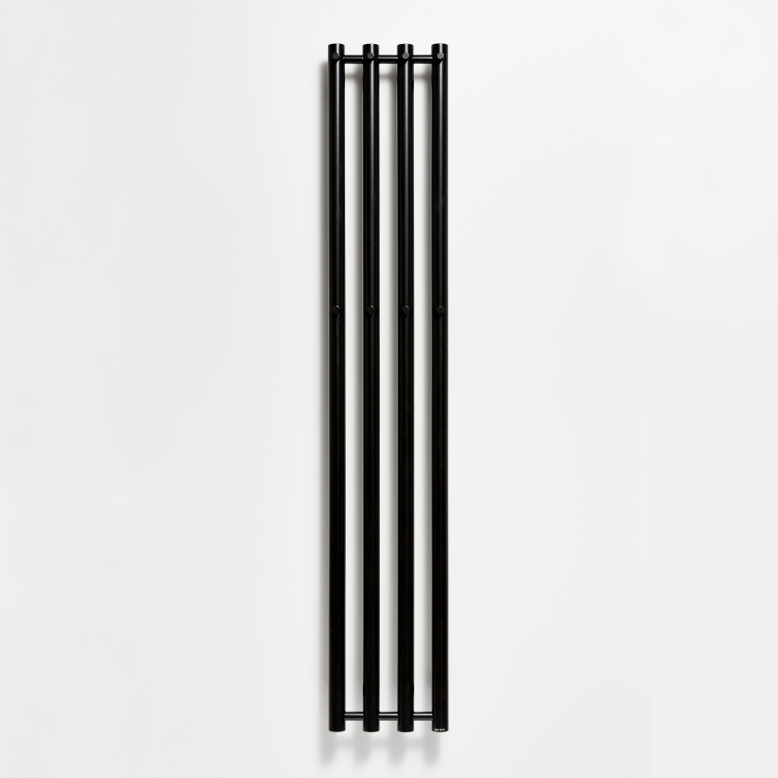 P.M.H. R2B - Kúpeľňový rebríkový radiátor ROSENDAL 350W 150 cm čierny