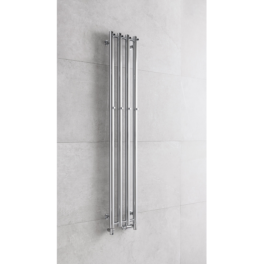 P.M.H. R2C - Kúpeľňový rebríkový radiátor ROSENDAL 350W 150 cm lesklý chróm