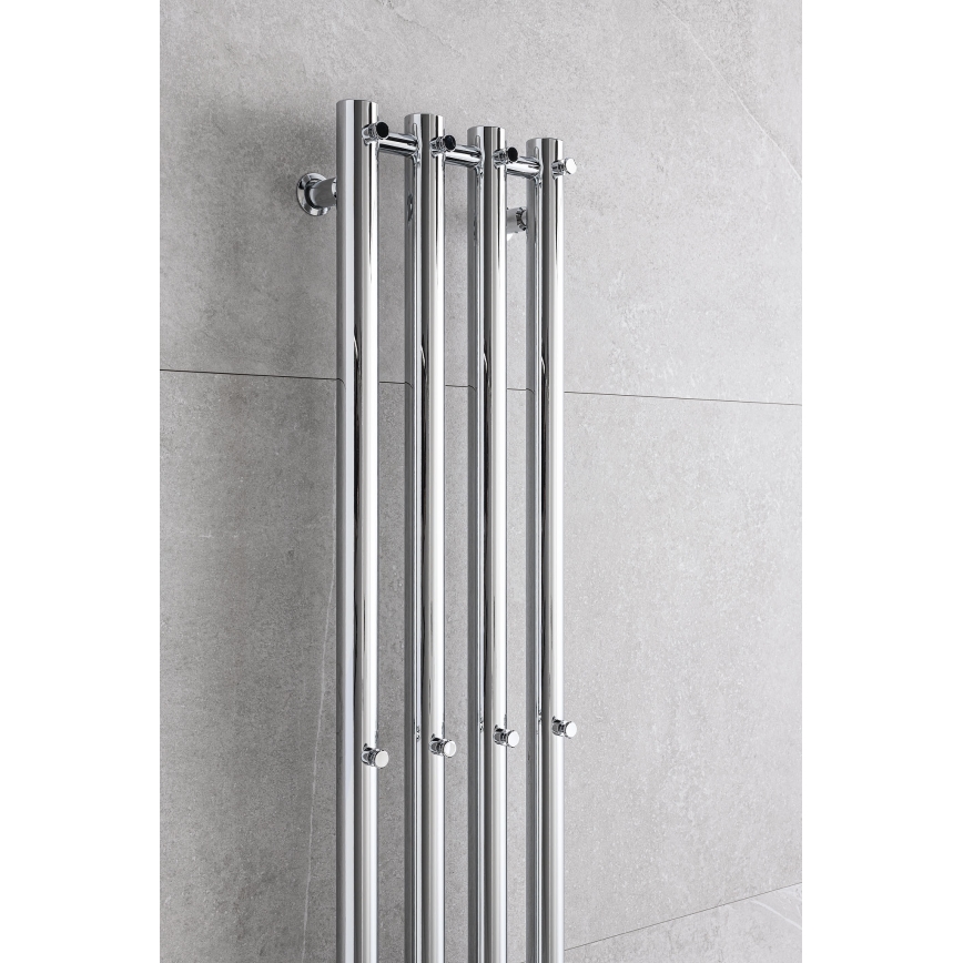 P.M.H. R2C - Kúpeľňový rebríkový radiátor ROSENDAL 350W 150 cm lesklý chróm