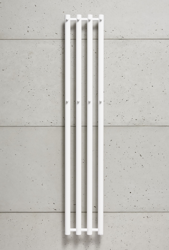 P.M.H. R2W - rebríkový kúpeľňový radiátor ROSENDAL, 350 W, 150 cm, biely
