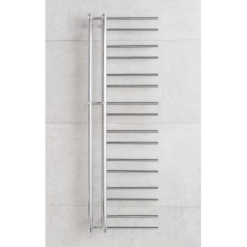 P.M.H. T2C - Kúpeľňový rebríkový radiátor THEIA 352W 154 cm, pravé prevedenie, lesklý chróm