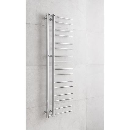 P.M.H. T2C - Kúpeľňový rebríkový radiátor THEIA 352W 154 cm, pravé prevedenie, lesklý chróm