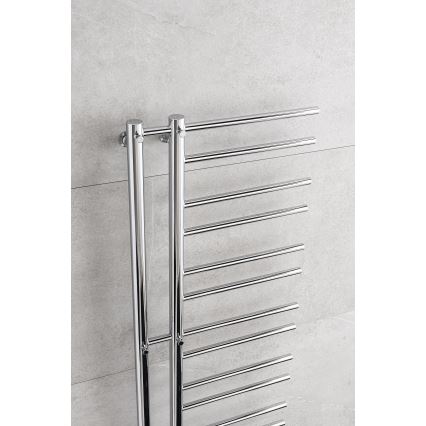 P.M.H. T2C - Kúpeľňový rebríkový radiátor THEIA 352W 154 cm, pravé prevedenie, lesklý chróm