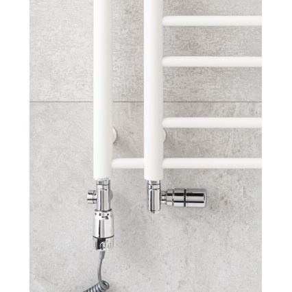 P.M.H. T2W - Kúpeľňový rebríkový radiátor THEIA 352 W 154 cm pravý/biely