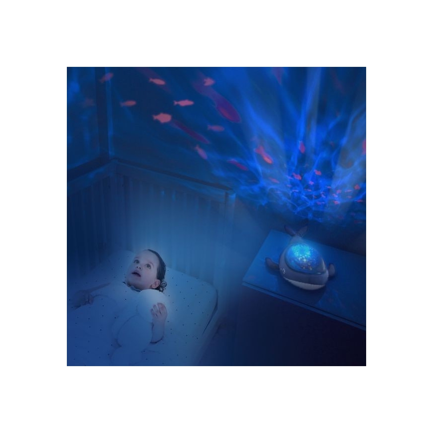 PABOBO - Projektor AQUA DREAM 3xAA veľryba
