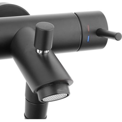 Paffoni - Podomietková sprcha ROUND čierna