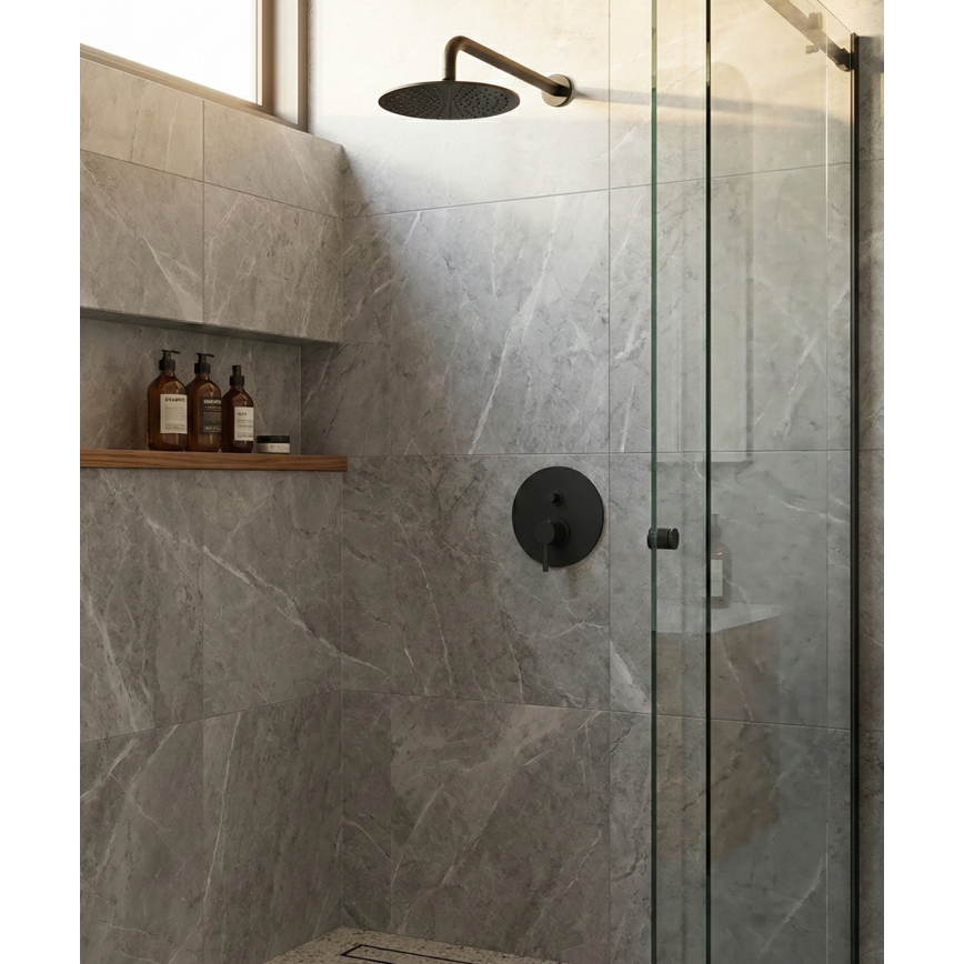 Paffoni - Podomietková sprchová batéria LIGHT, čierna